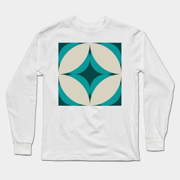 Modern Geometric Pasifika Design Long Sleeve T-Shirt by FrancesPoff